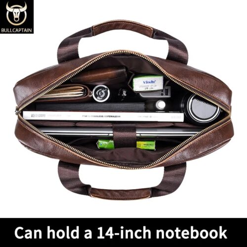 Aktentasche Herren Leder innendetails