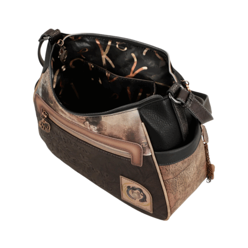 Anekke Tasche Neu, Umhängetasche Damen oben seitlich mit offener tasche