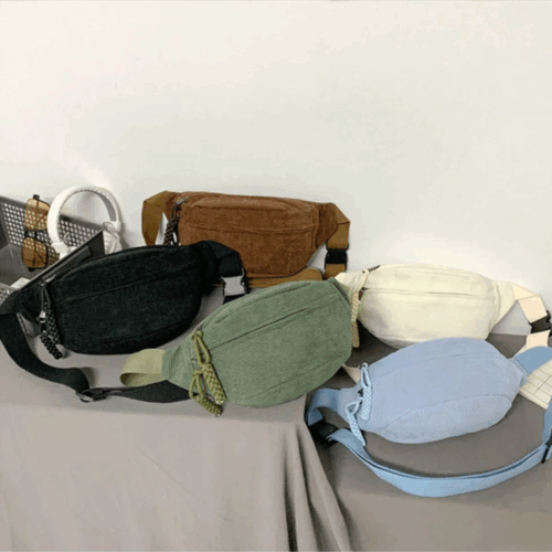 Bauchtasche cord Damen groß alle farben