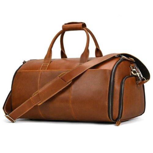 Leder Weekender Herren Damen