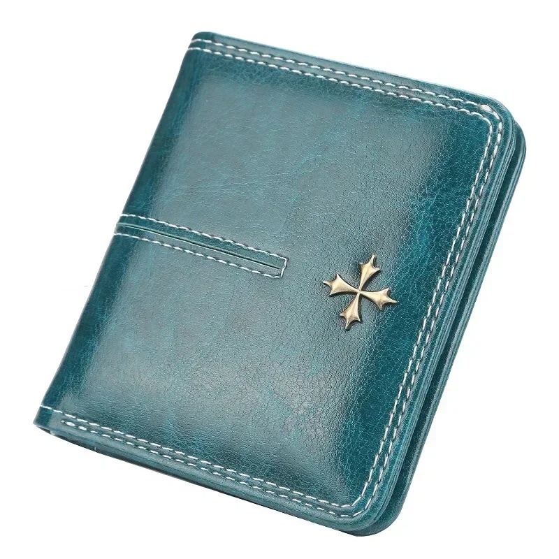 Geldbörse Damen, kleines Portemonnaie motiv 2 blau