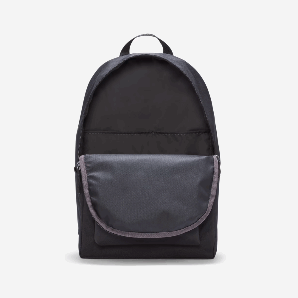 Nike Rucksack Schwarz, Rucksack schwarz, Vintage schwarzer Nike Rucksack Herren und Damen innen