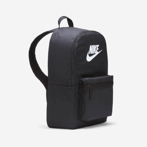 Nike Rucksack Schwarz, Rucksack schwarz, Vintage schwarzer Nike Rucksack Herren und Damen seitlich