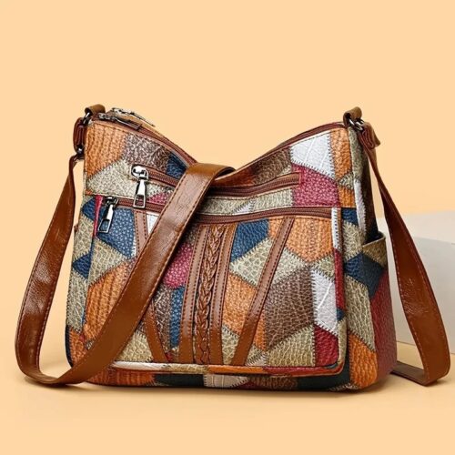 Vintage Tragetasche, Designer Tasche vorne schräg links