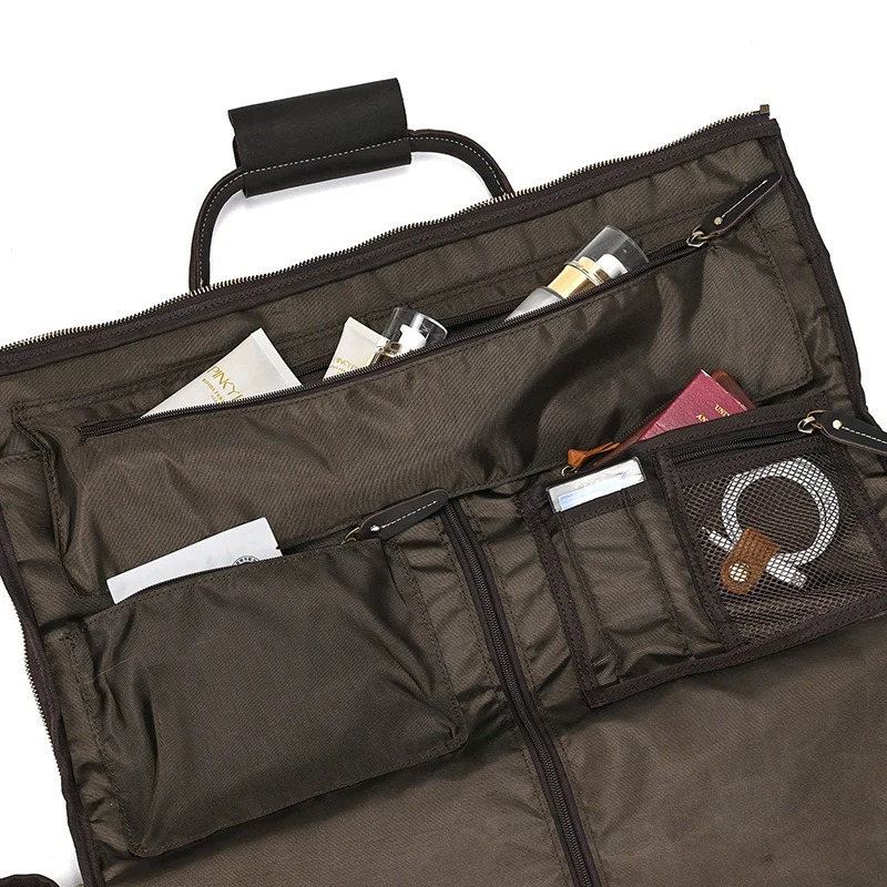 Leder Weekender Herren innere seitentasche