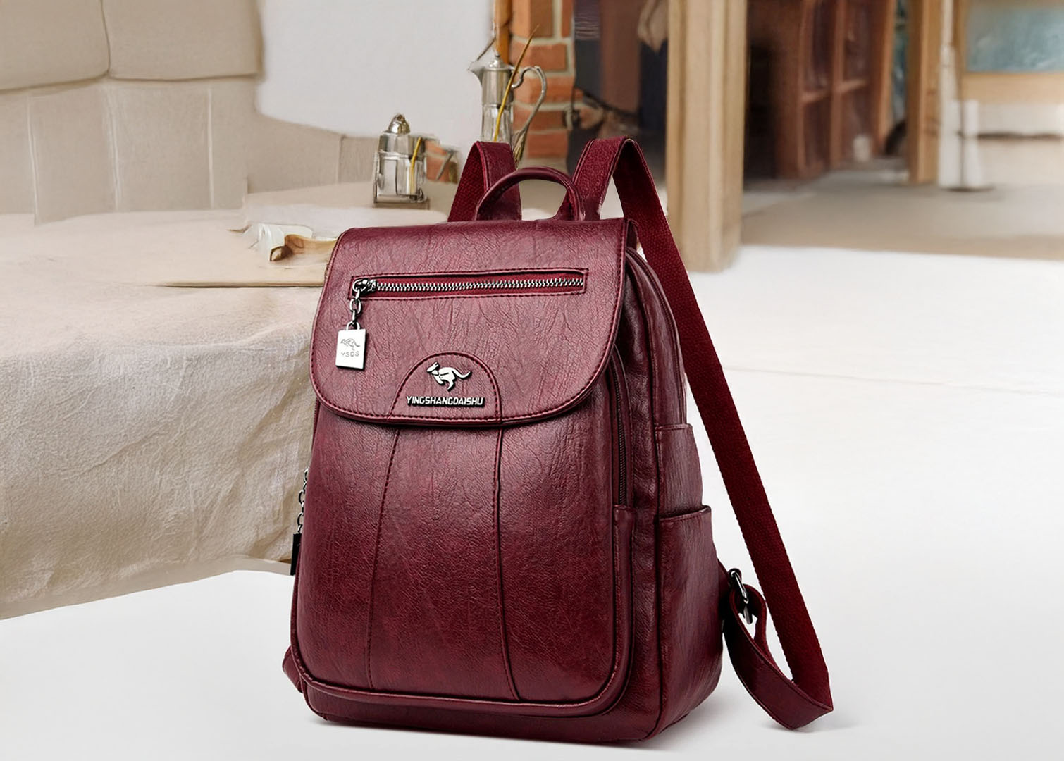 Lederrucksack Damen