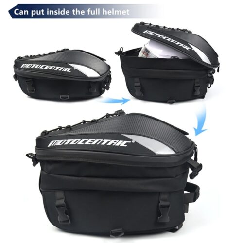 Motorrad Rucksack wasserdicht offen