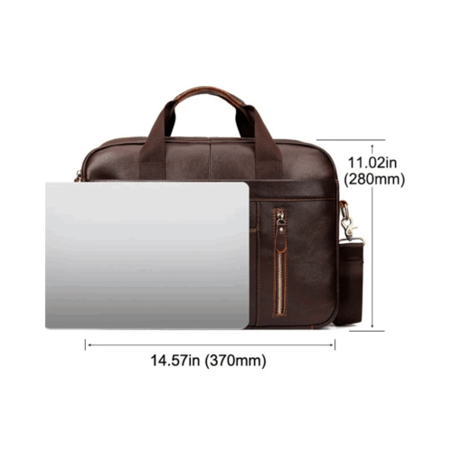 Laptoptasche Leder Herren maße länge und breite
