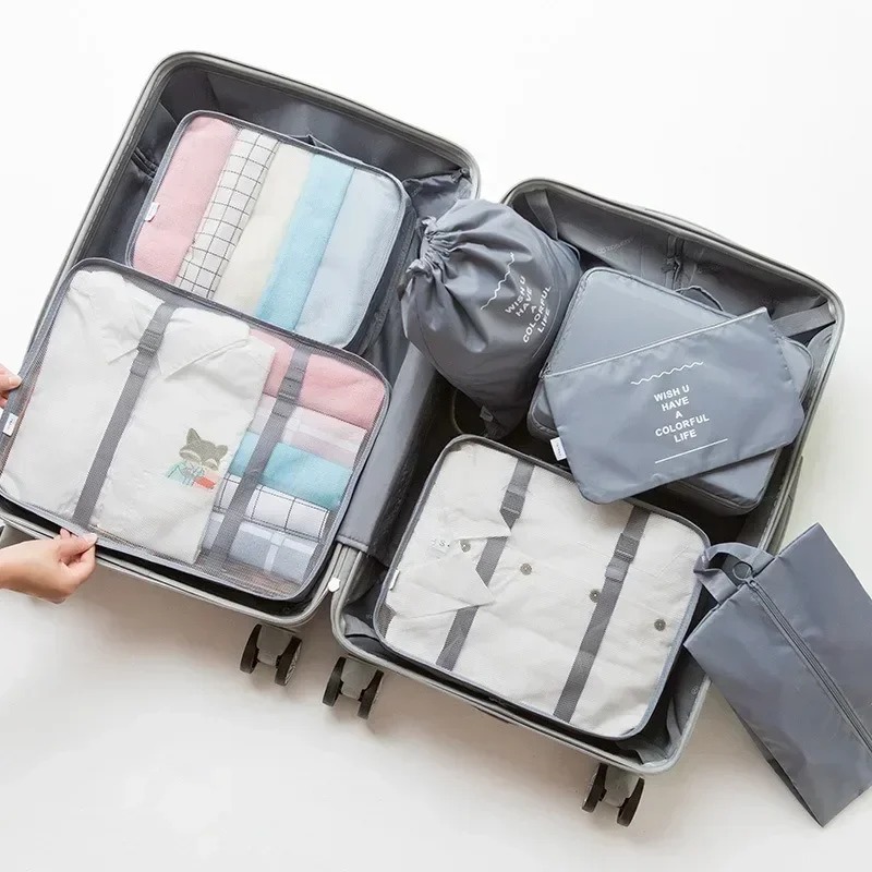 Packwürfel Koffer, Packwürfel grau